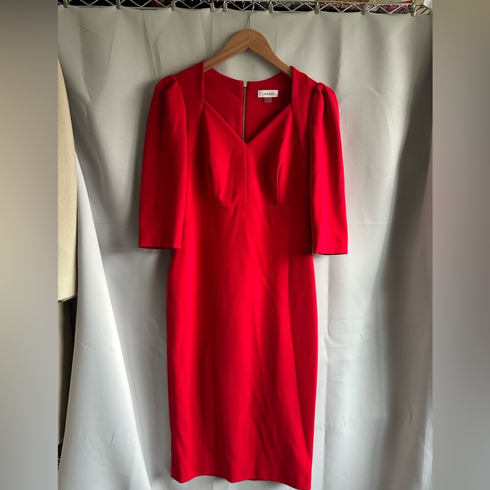 Red Calvin Klein Dress